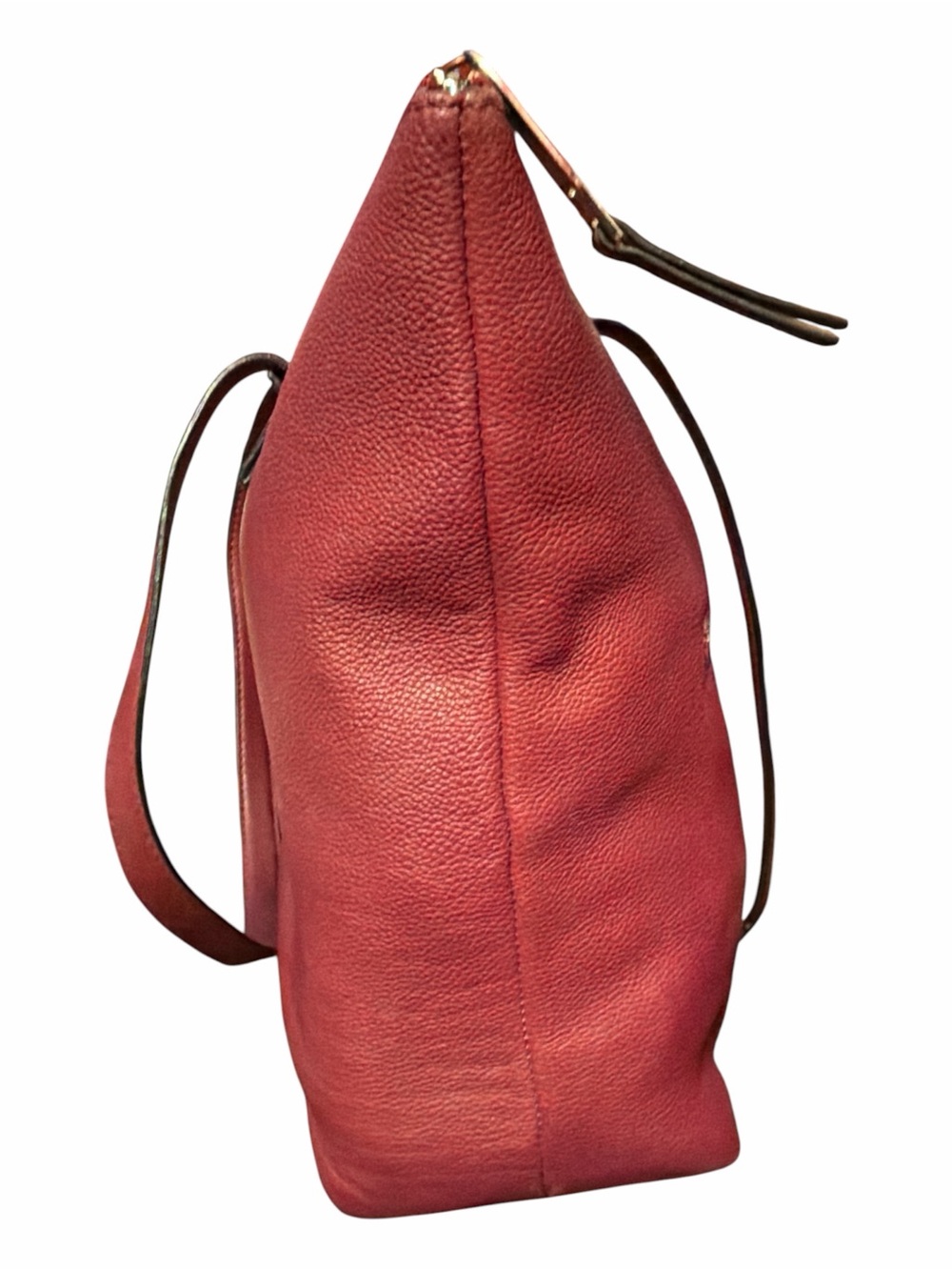 Tahari Hot Pink Leather Tote Bag - Picture 4 of 6